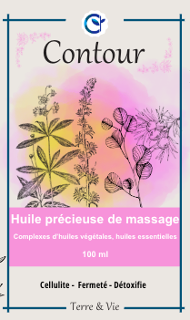 Contour - Huile précieuse de massage - Cellulite (ref21)